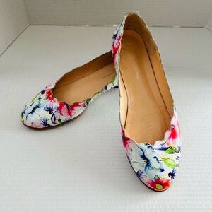 Designer, Brenda Zaro, Floral Print Women's Flats